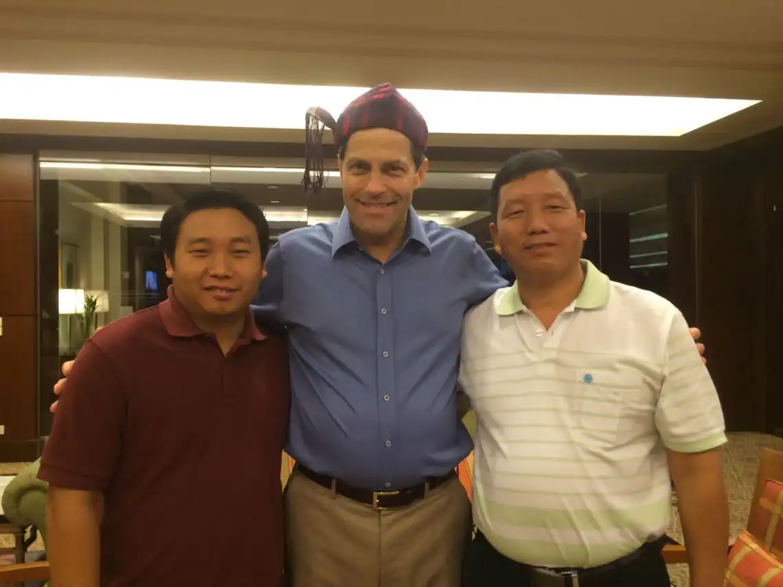 Myanmar Men Brought Jonathan Traditional Hat!