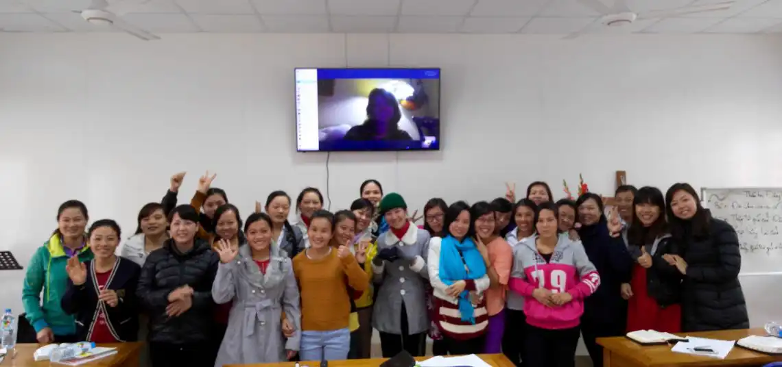 Skyping with Faith Burnham